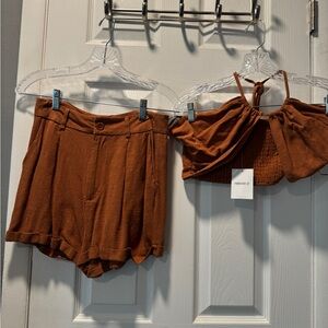 Forever 21 Terracotta Two-Piece Outfit